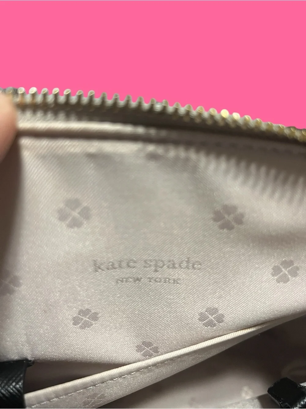 kate spade Taupe Dome Satchel with Black Handles and Snake-Print Sides